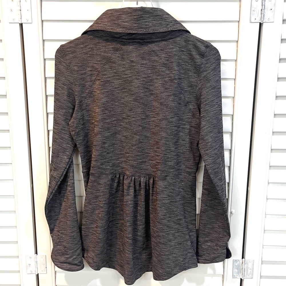 Gaiam Gray Yoga Zip Up Light Jacket - Picture 3 of 7